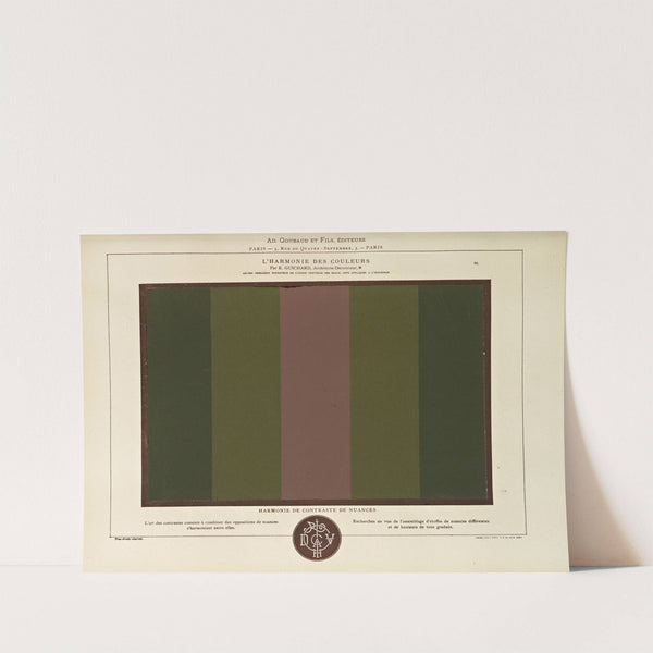 L'harmonie des couleurs Pl.043 by Édouard Guichard