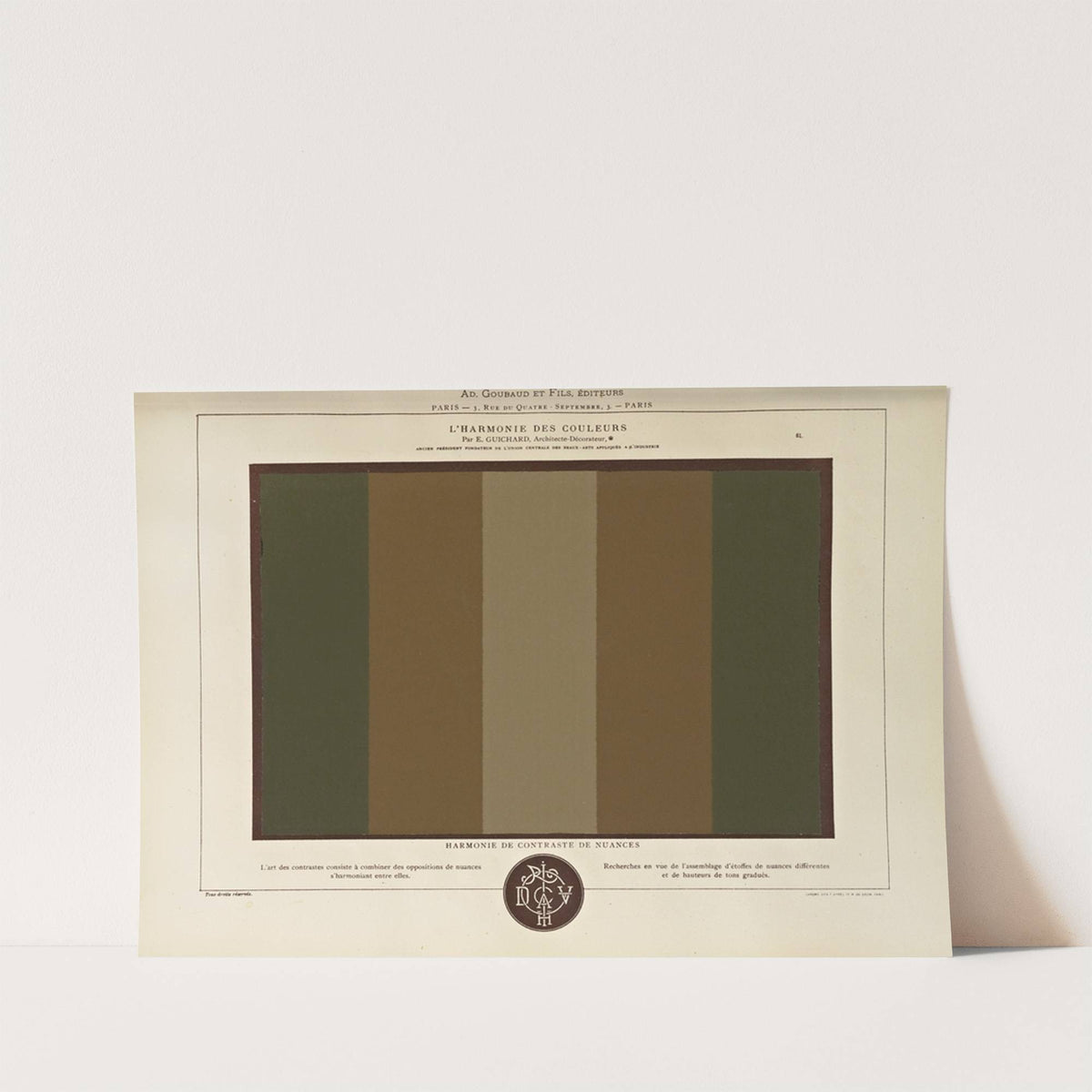L'harmonie des couleurs Pl.051 by Édouard Guichard