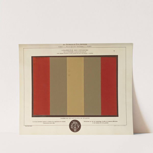 L'harmonie des couleurs Pl.053 by Édouard Guichard