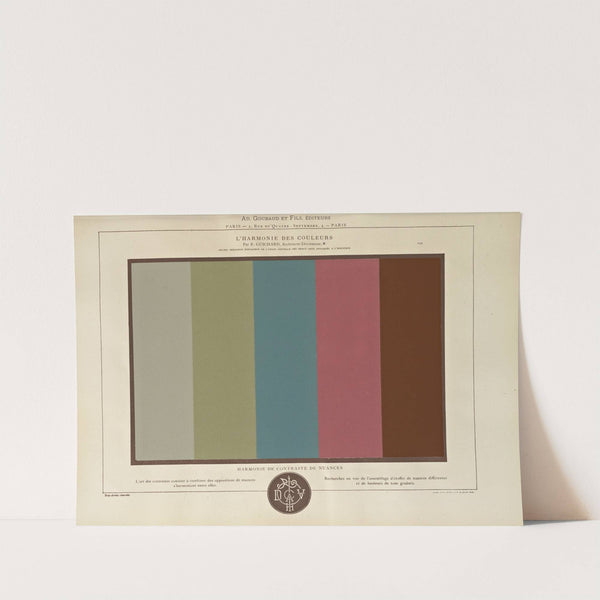 L'harmonie des couleurs Pl.068 by Édouard Guichard