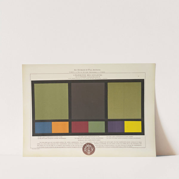 L'harmonie des couleurs Pl.119 by Édouard Guichard