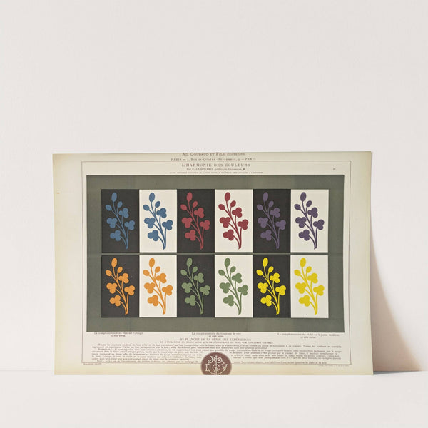 L'harmonie des couleurs Pl.120 by Édouard Guichard