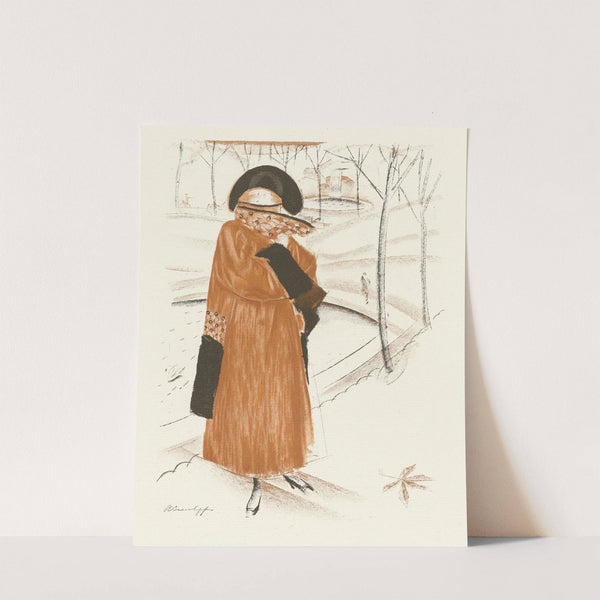 L’Heure du rendez-vous ; Manteau d’après-midi, de Paul Poiret (1920) by Alexandre Jacovleff