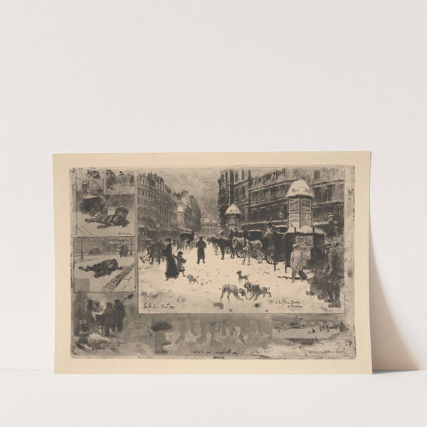 L’Hiver de 1879 a Paris(The Winter of 1879 in Paris) (1879) by Félix Hilaire Buhot