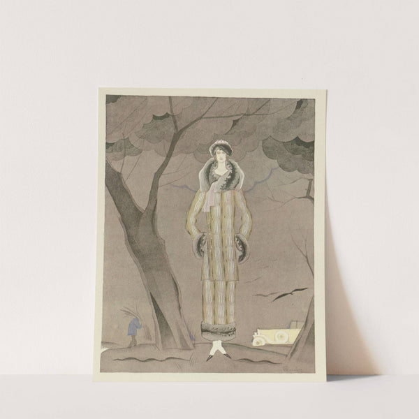 L’hiver ; Tailleur en fourrure, de Max-Leroy (1924) by Charles Martin