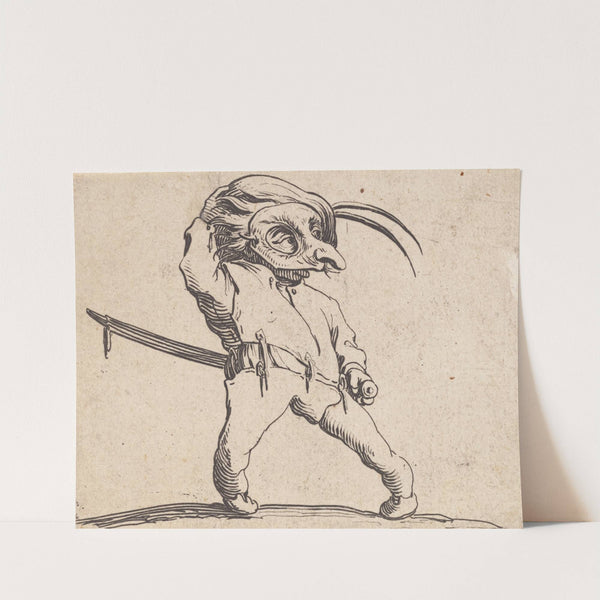 L'homme masqué aux jambes torses by Jacques Callot