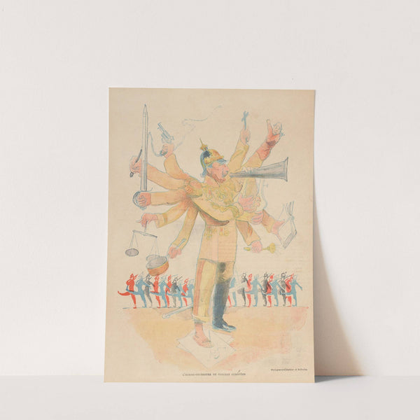 L’homme-orchestre du concert europeen (1898) by Jean Veber