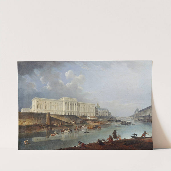 L'Hôtel de la Monnaie, le quai de Conti et la Seine, vus de la pointe de la Cité by Pierre-Antoine Demachy