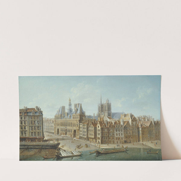 L’Hôtel de Ville et la place de Grève (actuelle place de l’Hôtel de Ville) (1752) by Nicolas Jean-Baptiste Raguenet