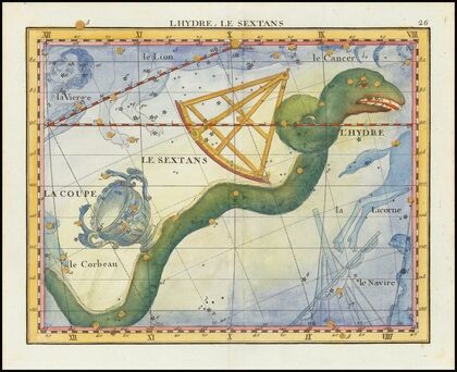 L’Hydre, Le Sextans (Hydra and Sextant) (1776)
