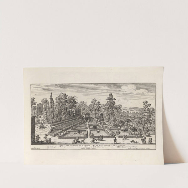 Li giardini di Roma: con le loro piante, alzate e vedvte in prospettiva Pl.02 by Giovanni Battista Falda