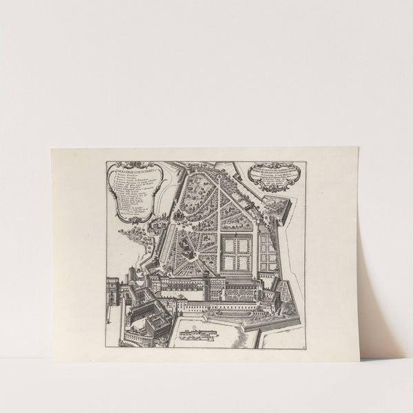 Li giardini di Roma: con le loro piante, alzate e vedvte in prospettiva Pl.03 by Giovanni Battista Falda