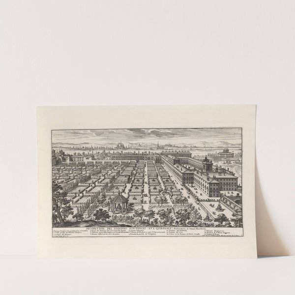 Li giardini di Roma: con le loro piante, alzate e vedvte in prospettiva Pl.04 by Giovanni Battista Falda