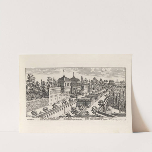 Li giardini di Roma: con le loro piante, alzate e vedvte in prospettiva Pl.08 by Giovanni Battista Falda