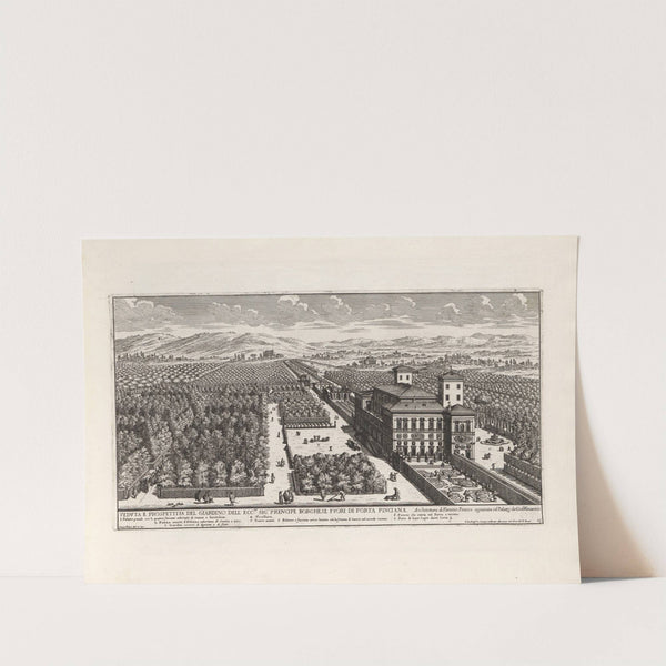 Li giardini di Roma: con le loro piante, alzate e vedvte in prospettiva Pl.14 by Giovanni Battista Falda