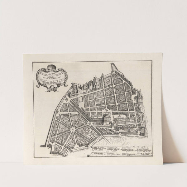 Li giardini di Roma: con le loro piante, alzate e vedvte in prospettiva Pl.17 by Giovanni Battista Falda