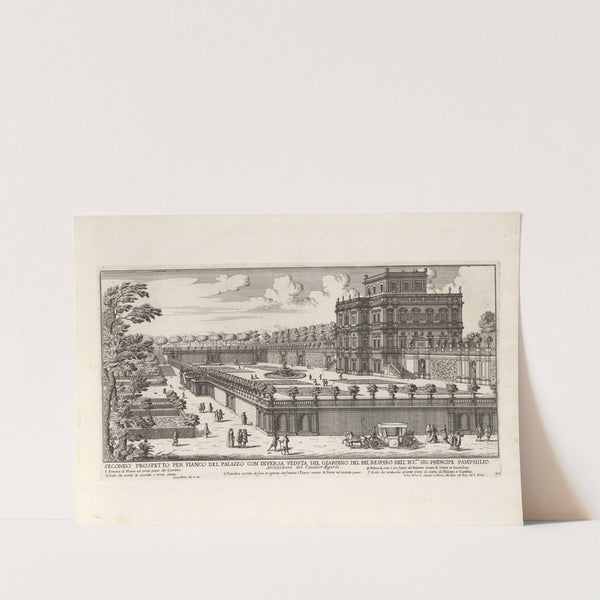 Li giardini di Roma: con le loro piante, alzate e vedvte in prospettiva Pl.19 by Giovanni Battista Falda