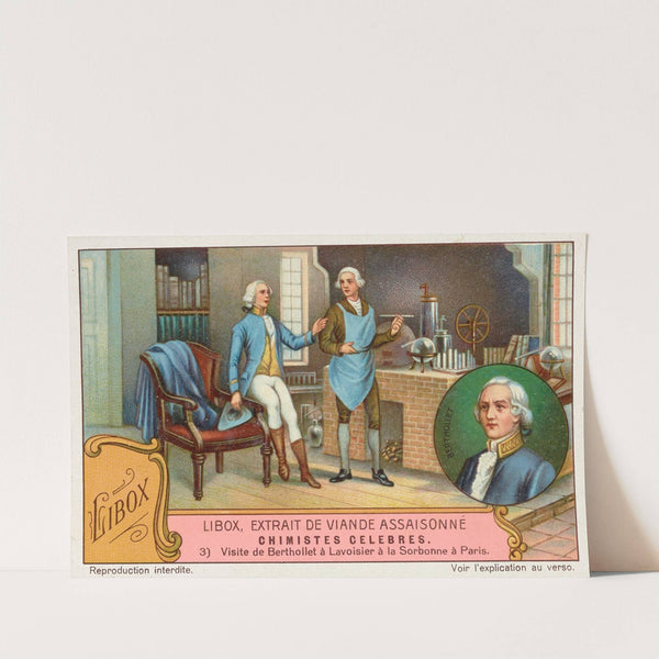 Libox, Extrait de Viande Assaisonné: Claude Louis Berthollet visits Antoine Laurent Lavoisier at the Sorbonne in Paris by Liebig's Extract of Meat Company
