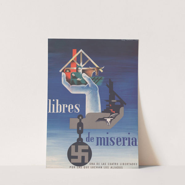 Libres de miseria. Una de las cuatro libertades por las que luchan los aliados (1942) by Alexey Brodovitch