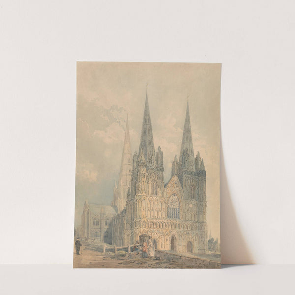 Lichfield Cathedral, Staffordshire by Thomas Girtin