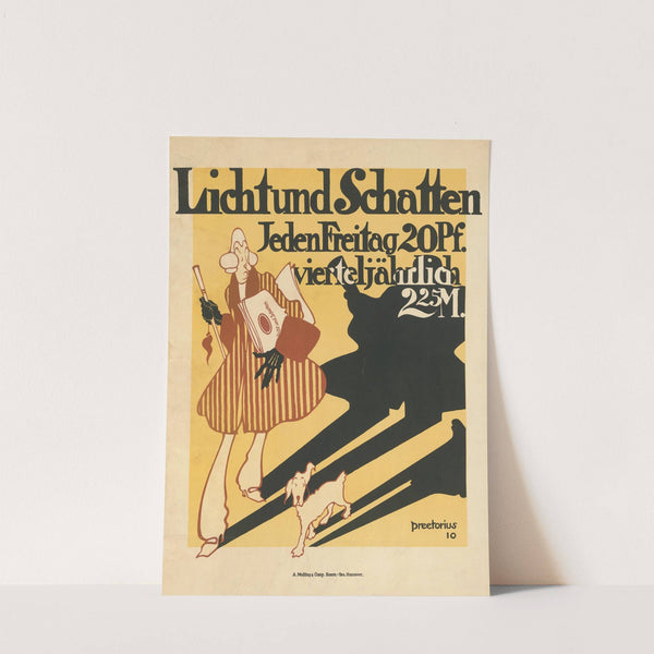 Licht und Schatten jeden Freitag 20 Pf (1910) by Emil Preetorius