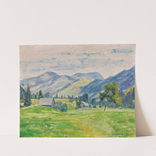 Lichter Sommertag im Allgäu (Unterjoch bei Hindelang) by Otto Modersohn