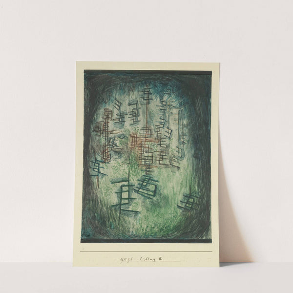 Lichtung E (Clearing E) by Paul Klee