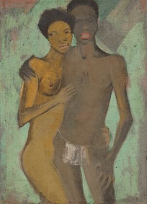 Liebespaar (Artistenpaar) (circa 1911)