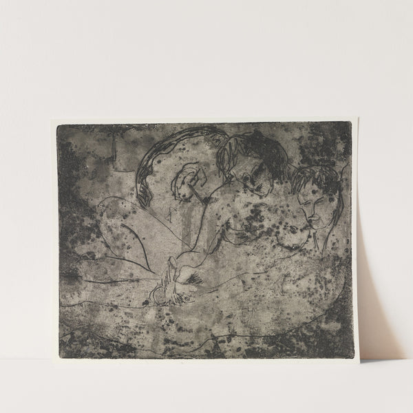 Liebespaar mit japanischem Schirm (1908) by Ernst Ludwig Kirchner