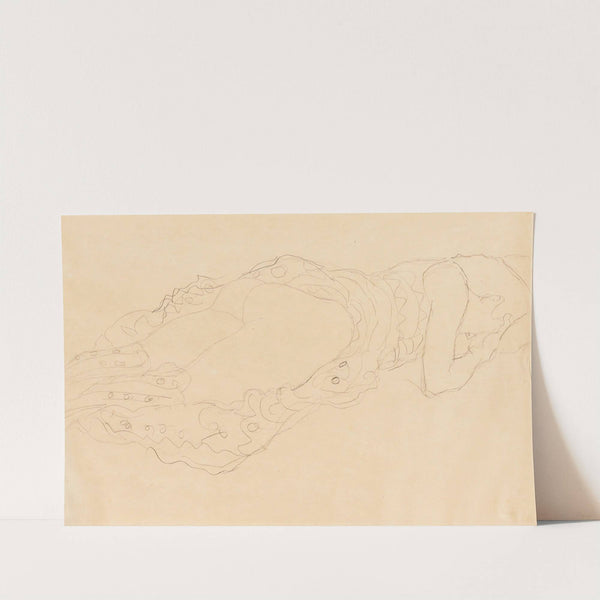 Liegende (Reclining Nude) by Gustav Klimt