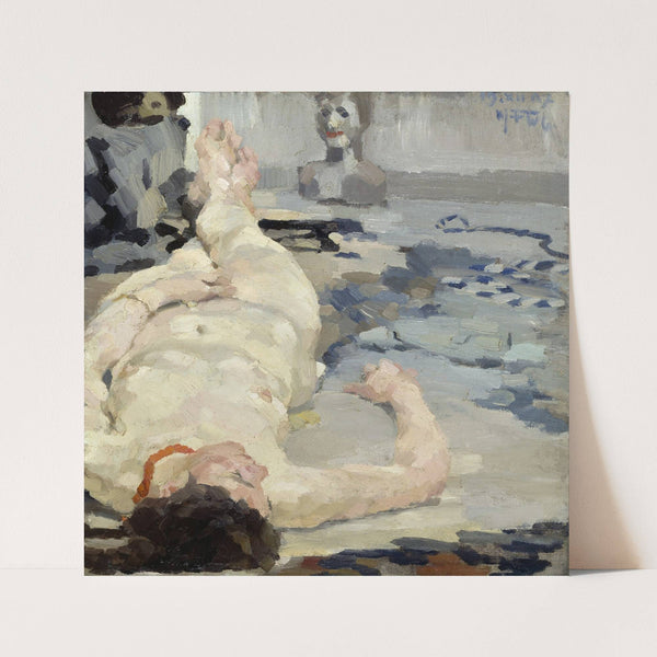 Liegender Akt by Max Feldbauer