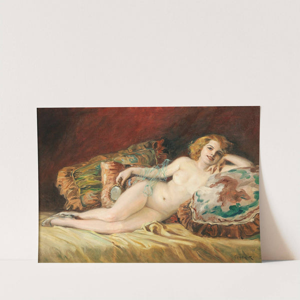 Liegender Frauenakt by Richard Geiger