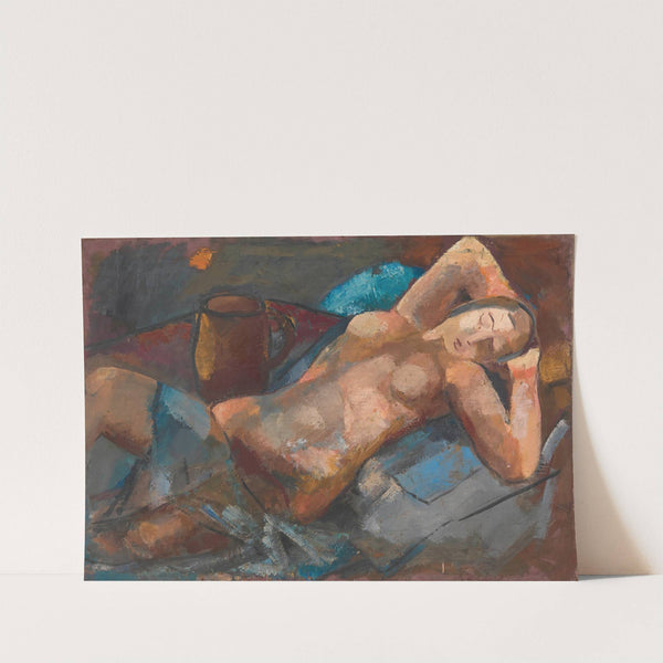 Liegender weiblicher Akt by Anton Emanuel Peschka