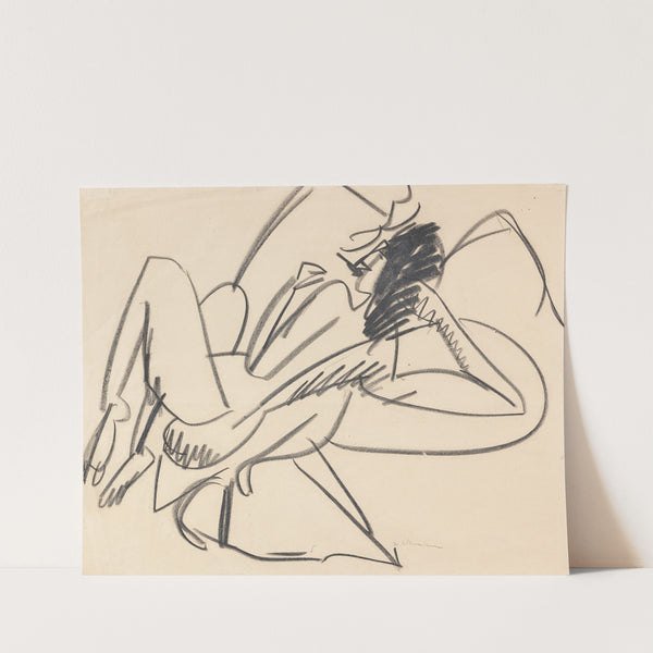 Liegender weiblicher Akt (1909-1911) by Ernst Ludwig Kirchner