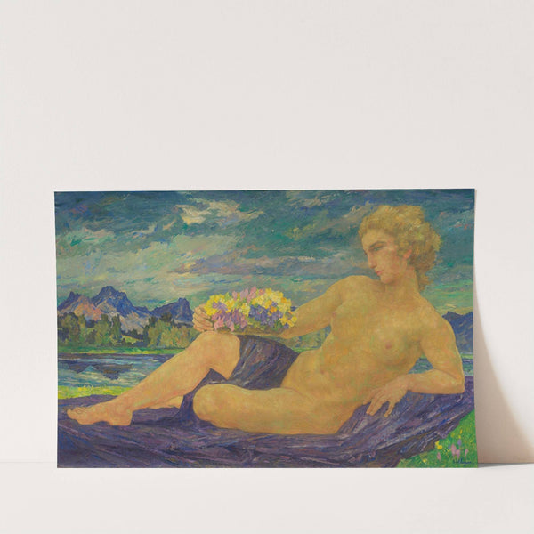 Liegender weiblicher Akt (ca 1906) by Hans Unger