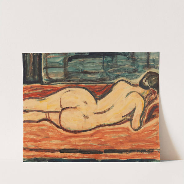 Liegender Weiblicher Rückenakt (1910) by Christian Rohlfs