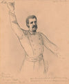 Lieutenant Colonel William G. Mank provides the eulogy at the funeral of Lieutenant Colonel Jacob Glass, Madison, Indiana, 1863