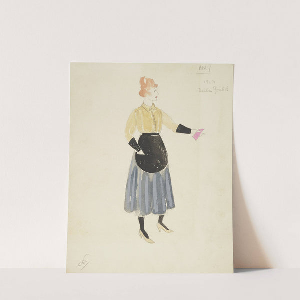 Life and Death of an American: Amy yellow button up, black apron, blue skirt (1934-1943) by Alex Jones