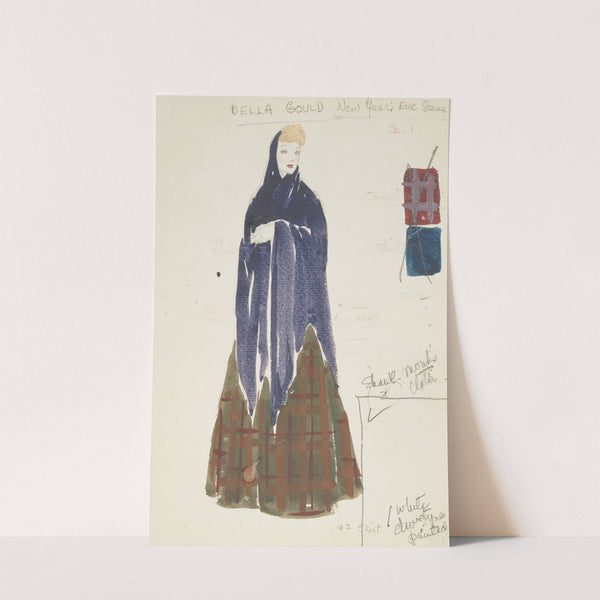 Life and Death of an American: Bella Gould purple shawl, green plaid skirt (1934-1943) by Alex Jones