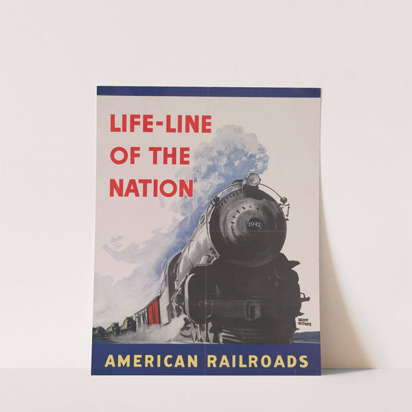 Life-line of the nation American railroads (1942) by Adolph Treidler