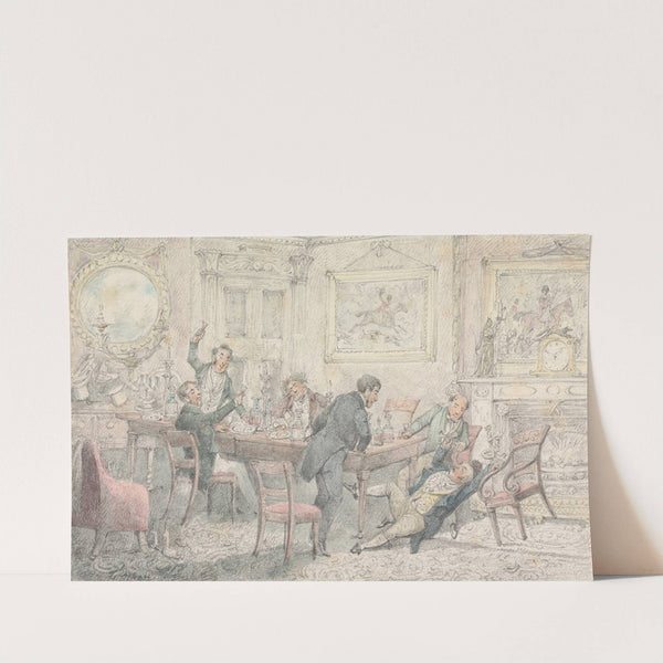 ‘Lift me Up! Tie me in my Chair! Fill my Glass’ by Henry Thomas Alken