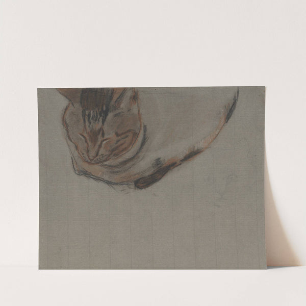 Liggende kat (1876 - 1951) by Theo Nieuwenhuis