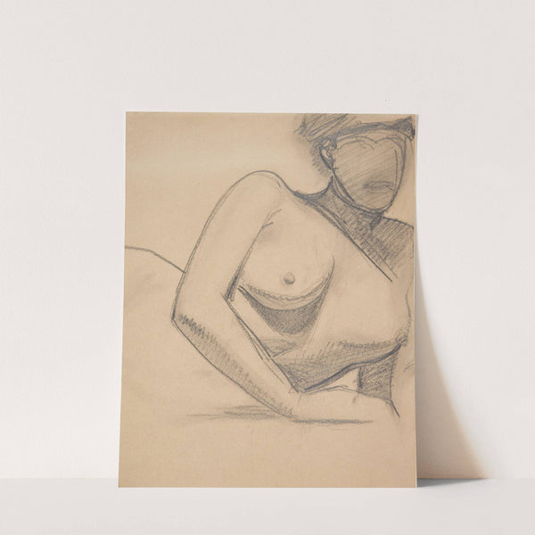 Liggende kvindelige model by Harald Giersing