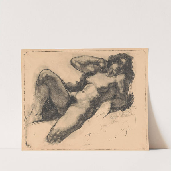 Liggende naakte vrouw by Reijer Stolk