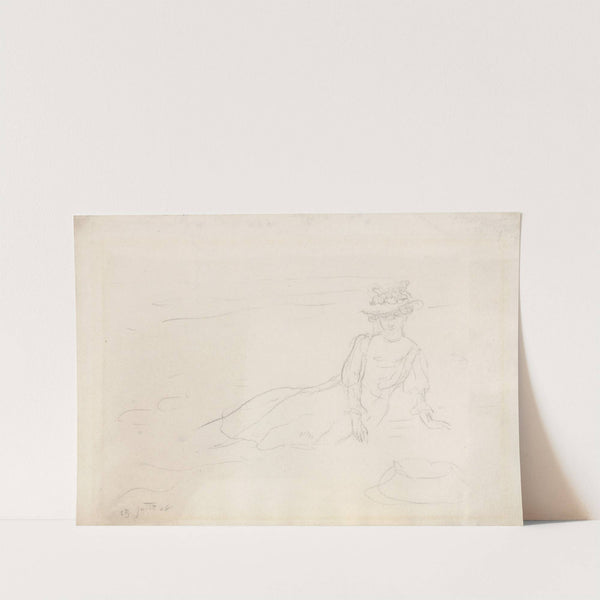 Liggende vrouw by James Ensor