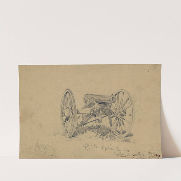 Light 12 pdr. Napoleon gun, brass, Rappahannock by Edwin Forbes