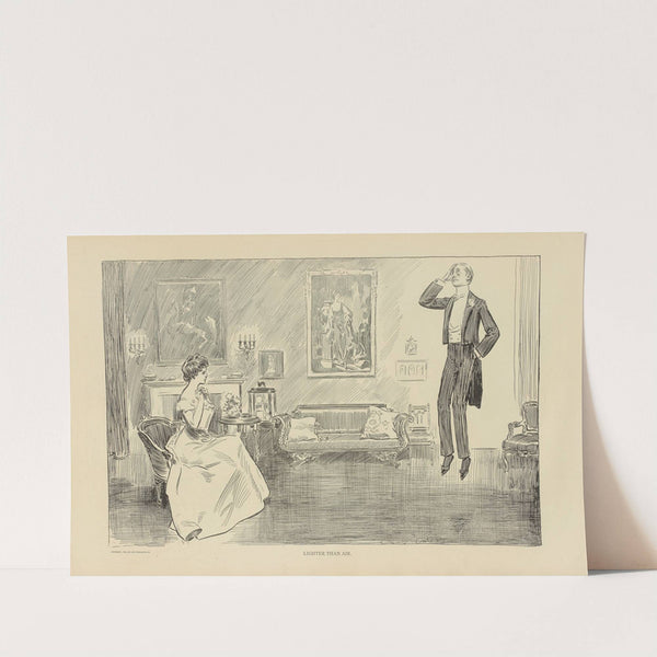 Lighter than air (1900-1905) by Charles Dana Gibson