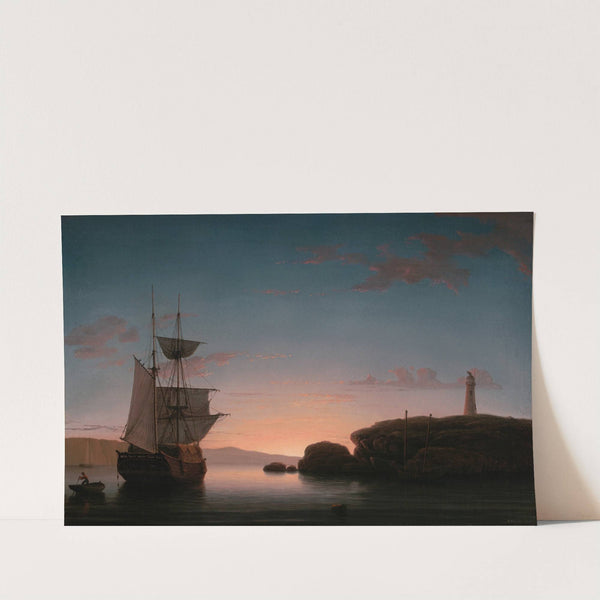 Lighthouse at Camden,Maine (1851) by Fitz Henry Lane