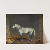 Lightning (A Gray Racehorse) in a Stable (1869) by Edward Troye