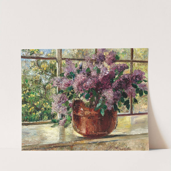 Lilacs by the Studio Window by Leontine von Littrow
